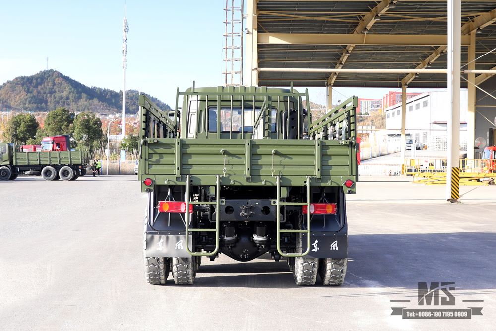 Caminhão off-road 6x4 Dongfeng_210 HP Flathead Row Half Cab Modificação Caminhão de transporte_Dongfeng Cargo Truck Export Special Vehicle