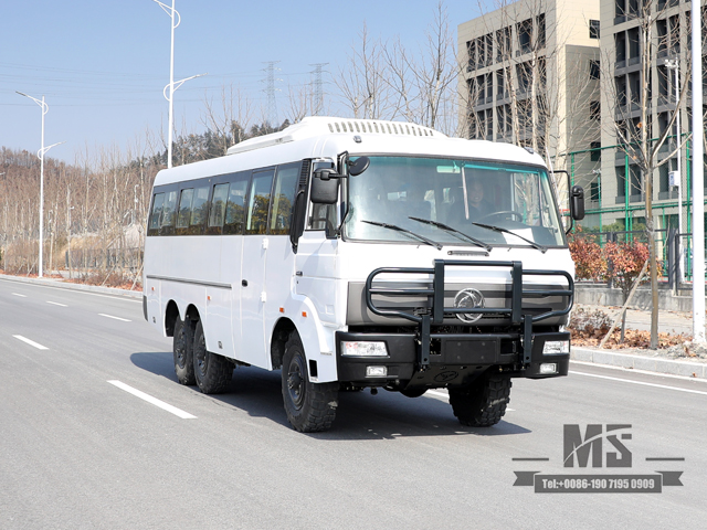 Ônibus off road com tração nas seis rodas Dongfeng 190 hp 6 * 6 Ônibus manual de seis velocidades com pára-choque Ônibus Dongfeng para venda _ Fabricante de conversão para exportação de veículo especial