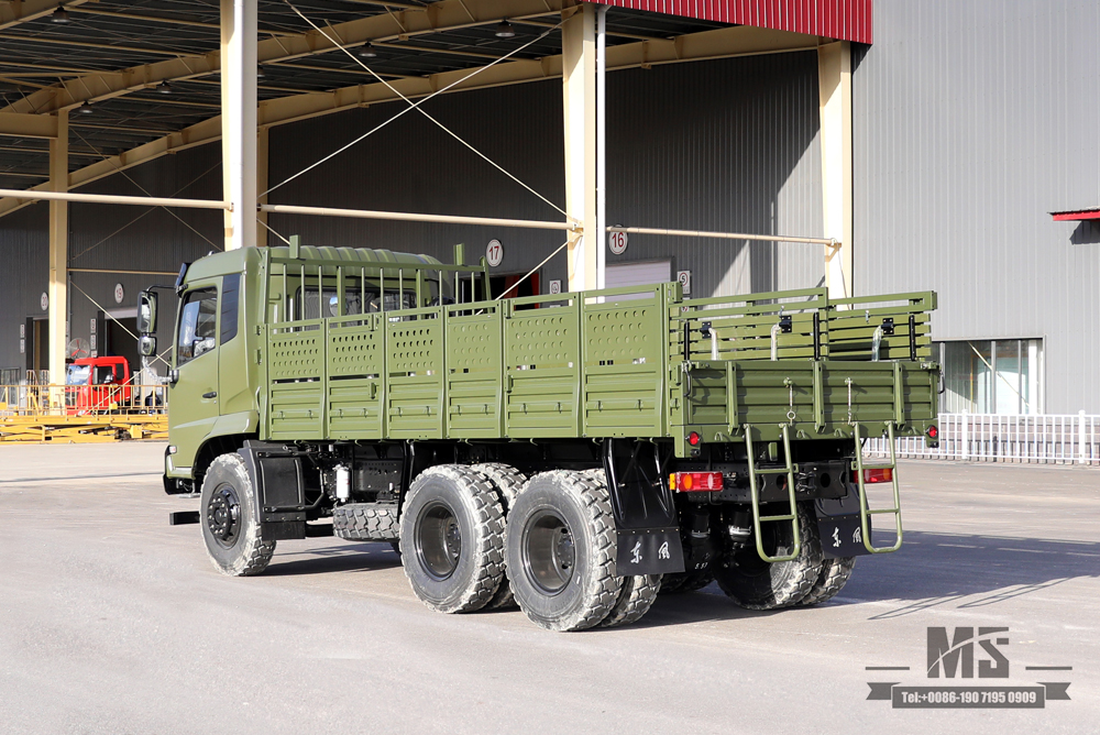 Caminhão off-road 6x4 Dongfeng_210 HP Flathead Row Half Cab Modificação Caminhão de transporte_Dongfeng Cargo Truck Export Special Vehicle