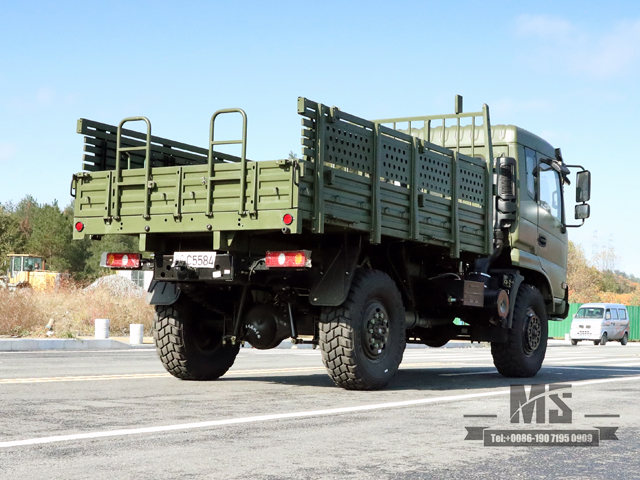 Caminhão off road Dongfeng 4X4_2070 Caminhão de transporte com cabine chata_Veículo especial de exportação com tração nas quatro rodas