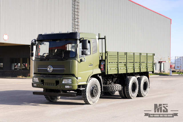 Caminhão off-road 6x4 Dongfeng_210 HP Flathead Row Half Cab Modificação Caminhão de transporte_Dongfeng Cargo Truck Export Special Vehicle