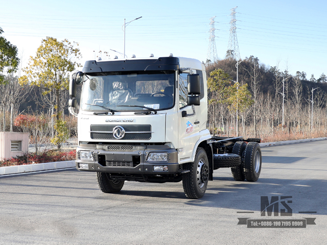 Dongfeng 4*2 Chassis_190HP Fabricante de conversão de chassi de cabeça chata de uma fileira e meia_Exportar chassi especial