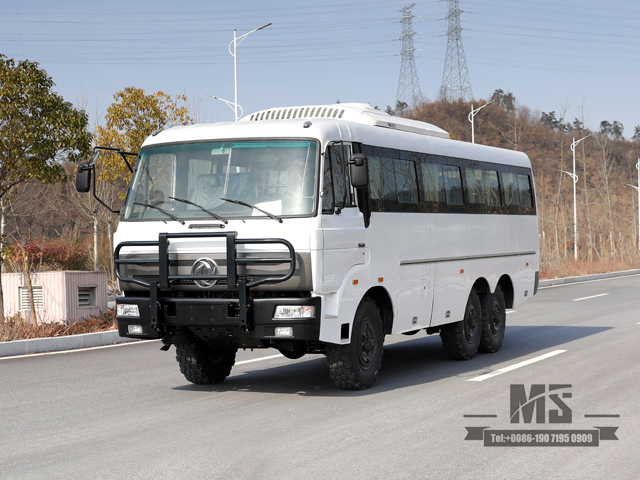 Ônibus off road com tração nas seis rodas Dongfeng 190 hp 6 * 6 Ônibus manual de seis velocidades com pára-choque Ônibus Dongfeng para venda _ Fabricante de conversão para exportação de veículo especial