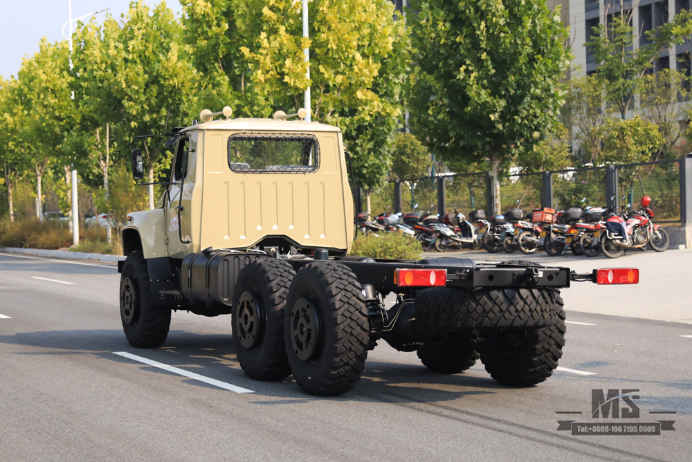 Dongfeng 6 × 6 EQ2100 Chassis_6 * 6 190hp Caminhão de cabeça pontiaguda Chassi com tração nas seis rodas para venda_Exportação de chassi de veículo especial