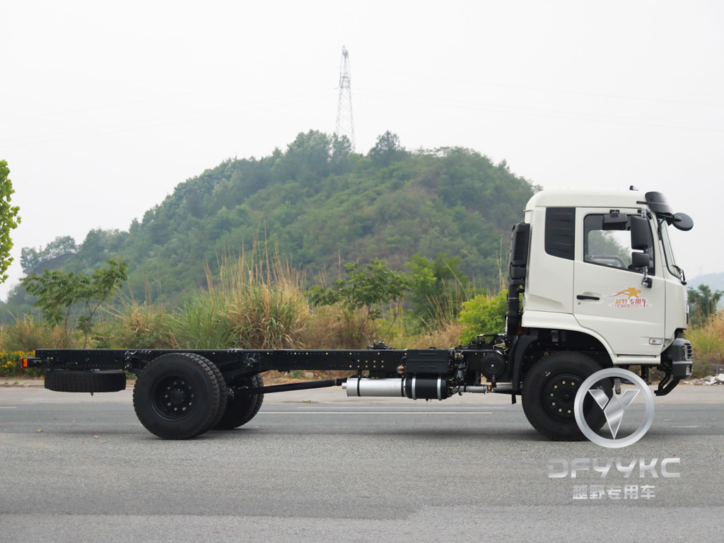 Dongfeng convencional e meia -fila chassi | Modificação de veículo especial de tração nas quatro rodas 210 chassi de potência | Feito na China Chassis | Chassi off-road de eixo único | 