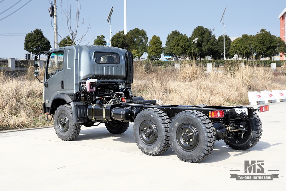 Dongfeng EQ2082 Chassi 6 * 6 Caminhão Flathead Chassis Modificação_ Chassi 6WD 'Bobcat' Configuração do chassi com tração nas seis rodas_Exportar fabricante de chassi de veículo especial