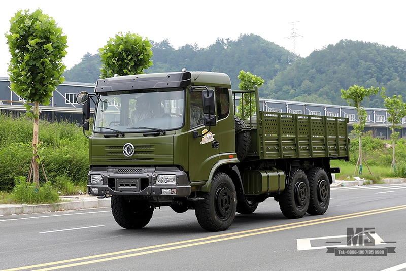 Dongfeng Six Wheel Drive EQ2102 Truck_6×6 Caminhão de carga de cabeça chata 6WD 246 Caminhão de transporte de tropas_6WD Caminhão de exportação de veículo especial