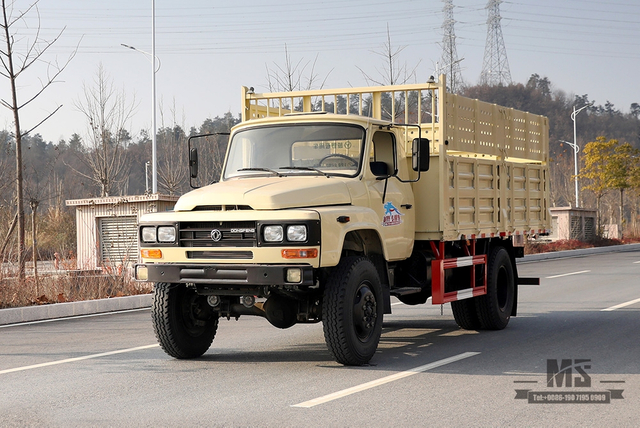 Caminhão EQ1093 com tração nas quatro rodas Dongfeng 170hp_ 4 * 4 Cabeça longa com cabine de fileira única Fabricante de modificação de caminhão off-road_Dongfeng 4WD Caminhão para exportação de caminhão para fins especiais