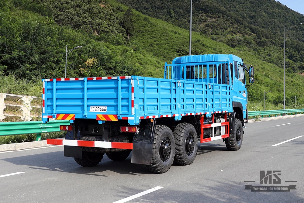 340hp Dongfeng 6 * 6 Truck_Dongfeng Caminhão de carga de cabeça plana com tração em seis rodas e tanque de resfriamento de água de freio Caminhão de longa distância_Export Veículo especial