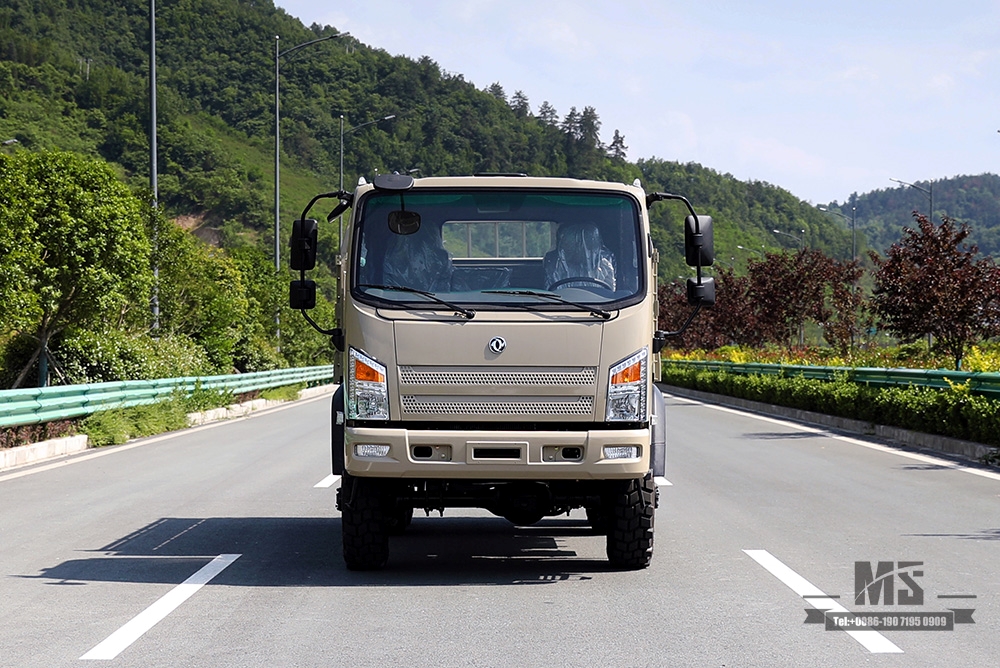 Beige 190HP Dongfeng EQ2082 6WD Caminhão off-road_Dongfeng com tração de seis rodas Flathead 6X6 Caminhão de carga diesel Caminhão de transporte_Exportar veículo especial