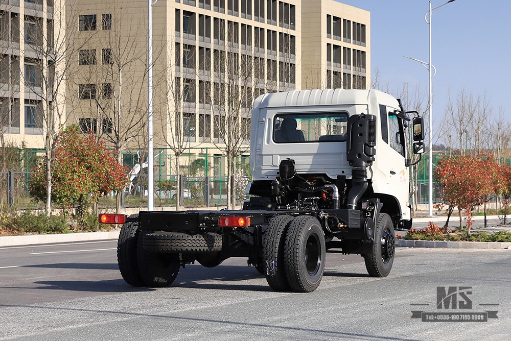 Chassi de caminhão refrigerado com tração nas quatro rodas Dongfeng 170hp_4WD Flathead Reefer Truck Chassis Exportação de veículo especial Chassis_4 * 4 Fabricante de modificação de chassi de caminhão