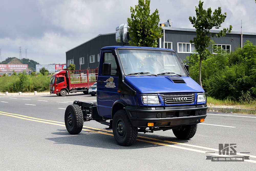 Chassi de quatro rodas iveco 113hp_4*4 chassi pequeno iveco chassi de cabeça curta _4wd exportação chassi de veículo especial personalizado