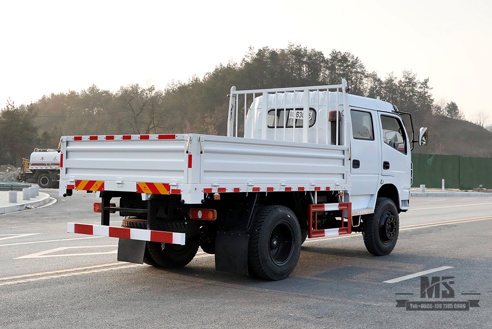 Dongfeng caminhão de carga leve com tração nas quatro rodas_4*4 fileira dupla pequeno caminhão de transporte_dongfeng 4wd caminhão especial de exportação