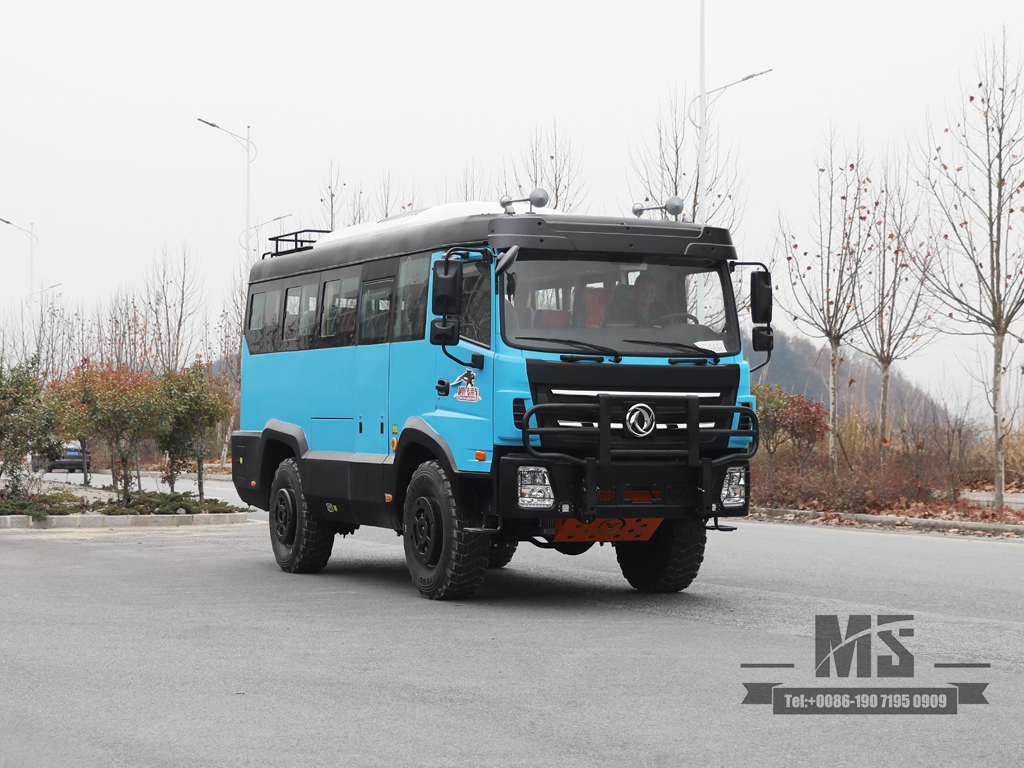 Dongfeng 4WD Ônibus de transporte rural de 21 lugares | Ônibus off-road do deserto | China.