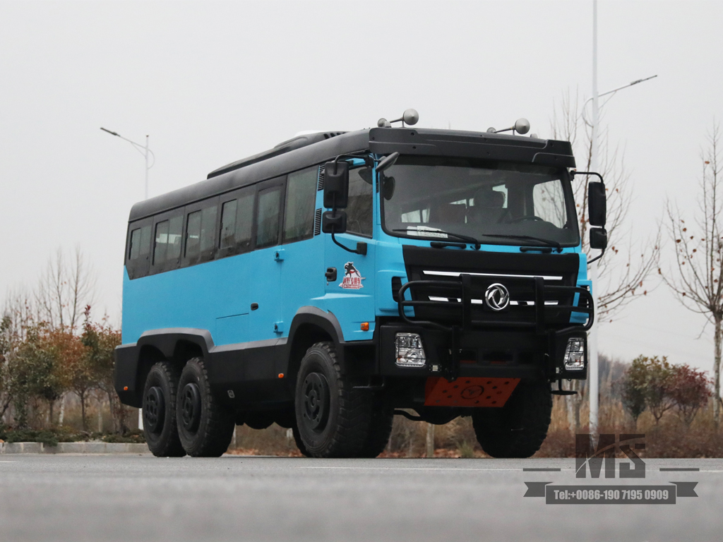 Dongfeng Awd 25 lugares ônibus dongfeng | 6x6 Mountainbus Off-Road Bus em áreas de mineração fabricadas no ônibus da China.