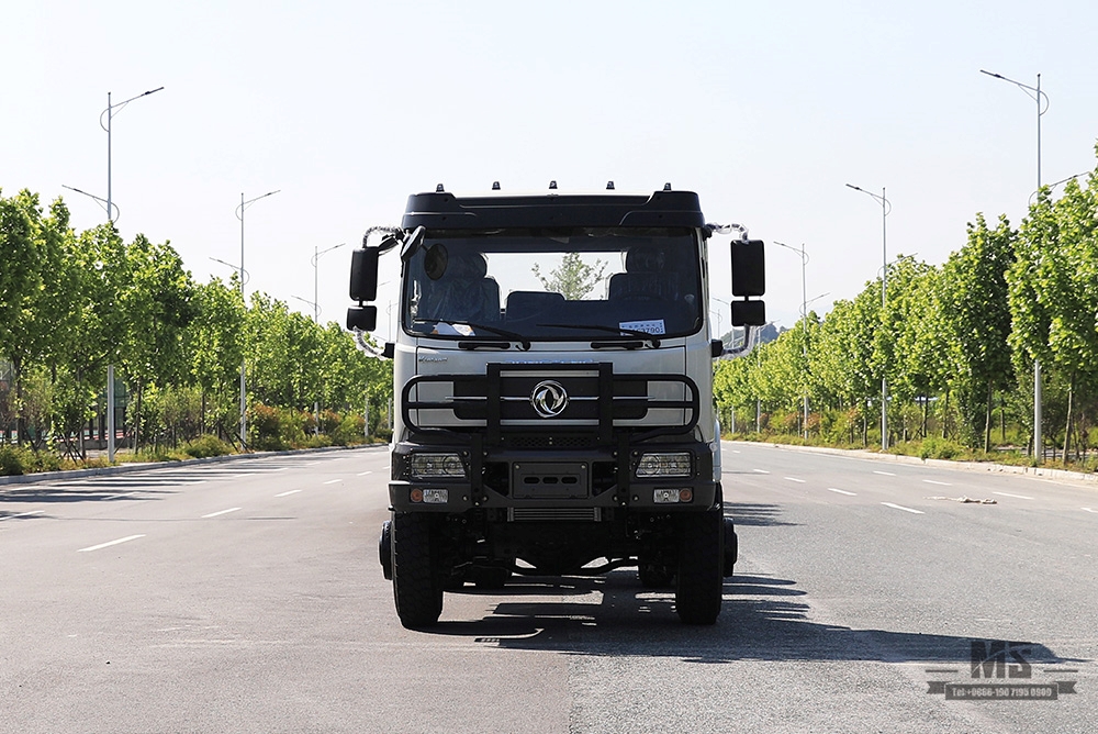 340 HP Dongfeng chassi de caminhão com tração de seis rodas_6 × 6 Flathead 13T / 13T eixo chassi_Dongfeng 6 * 6 chassi de caminhão para chassi de caminhão especial Sale_Export