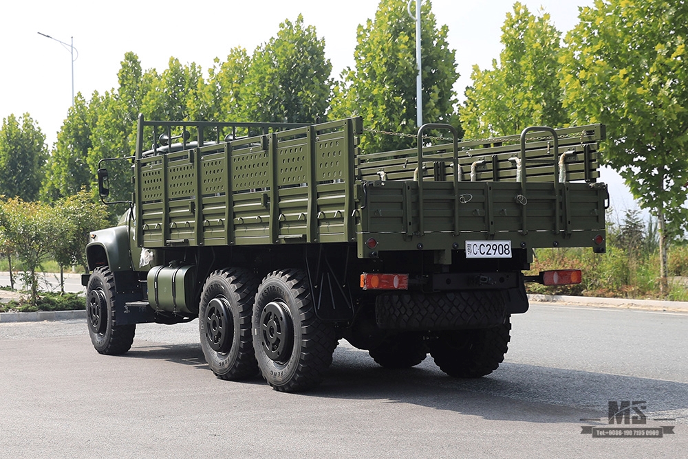 190 hp Dongfeng Six Drive EQ2100 _6 × 6 Classic Pointed Head 3.5T Caminhão off-road de três eixos_Dongfeng 245 Troop Carrier Export Special Vehicle