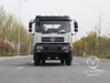 Dongfeng semi-cabine de topo plano | Veículo de transporte da escavadeira | Towing Towing Towing Flatbabed Hook Machine Board | Trailer de Tandem de caminhão de escada hidráulica | 