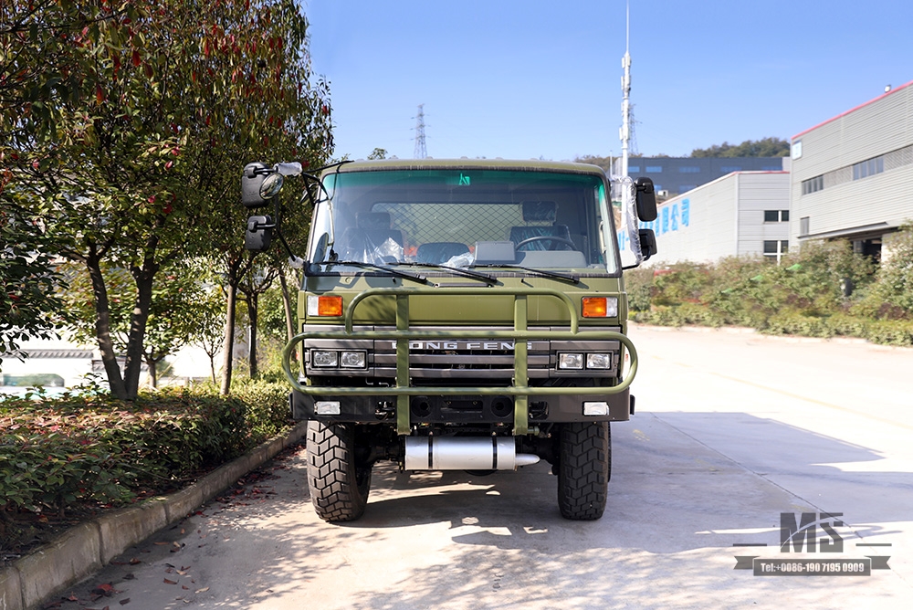 Caminhão-tanque 190HP Dongfeng EQ2102 _Dongfeng com tração nas seis rodas Chassi especial off-road modificado 8 ~ 10m³ Caminhão-tanque_Exportar veículo para fins especiais