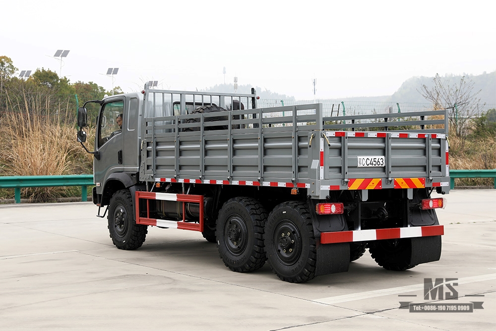 Dongfeng configuração de caminhão AWD de cabeça chata com tração de seis rodas_6 × 6 190HP fabricante de caminhão leve off-road_6 * 6 cotação de veículo especial de exportação
