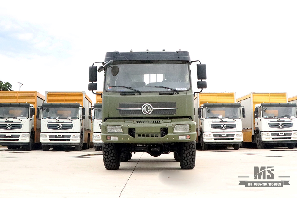 6 × 6 Dongfeng EQ2102 Caminhão Off Road_Six Wheel Drive Cabeça Chata Caminhão de Carga 6WD 246 Transportador de Tropas Caminhão de Transporte Off Road_Export Veículo Especial