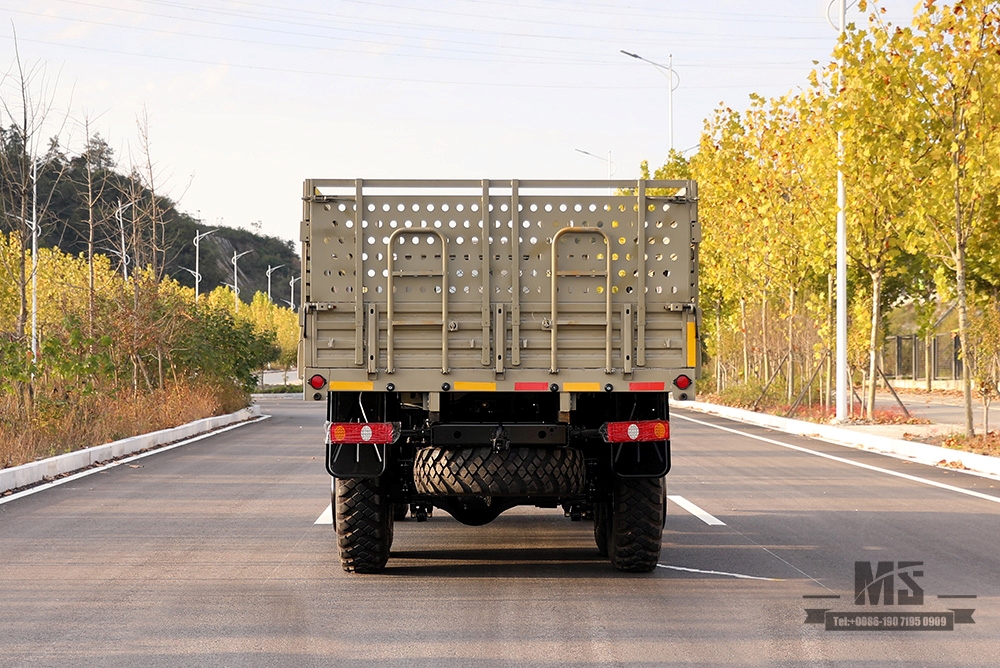 6 × 6 Dongfeng EQ2100 Truck_190hp Dongfeng Six wheel drive LongHead Single Row High Cargo Box Transporte Truck_AWD Caminhão especial de exportação