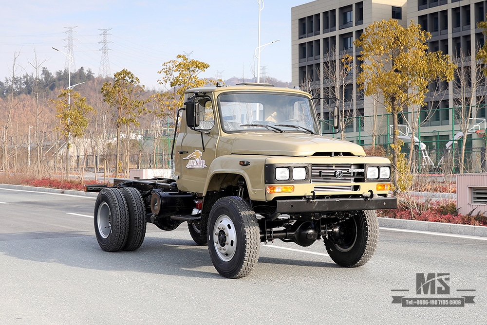 170hp Dongfeng Tração nas Quatro Rodas EQ1093 Chassis_EQ1093 Chassi de caminhão off-road pontiagudo_4 * 4 Modificação de chassi de caminhão Fabricante Exportação de chassi de veículo especial