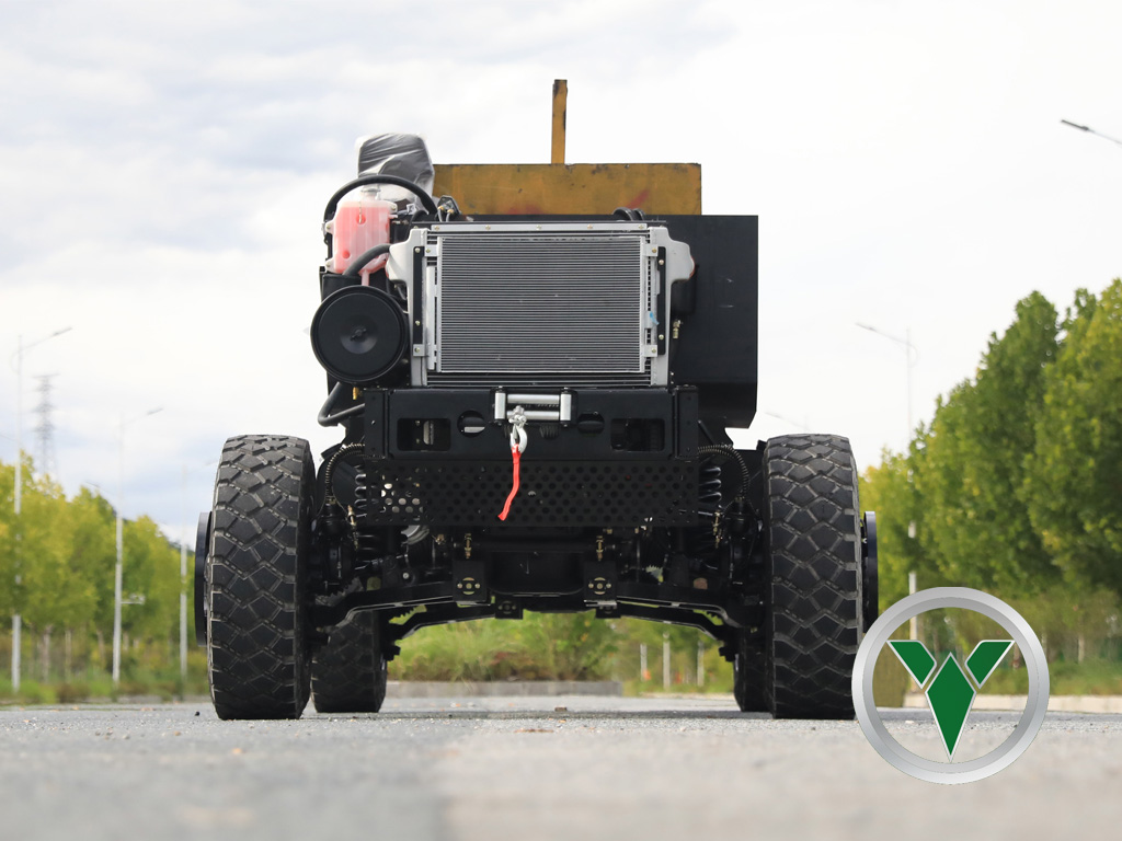 Chassi 4x4 de 8 toneladas com suspeita dianteira independente | Capacidade off-road incomparável e conforto de passeio