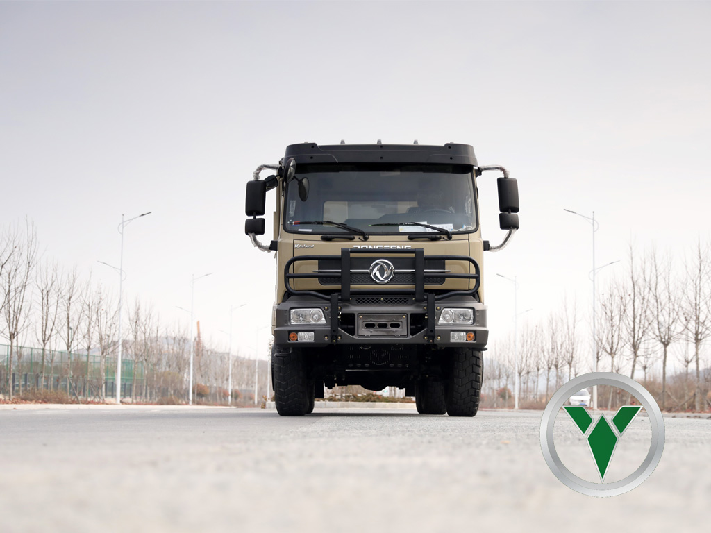 6x6 Caminhão basculante off-rroo de cano baixo | Tipper de cabine de cabine de frente plana para exportação