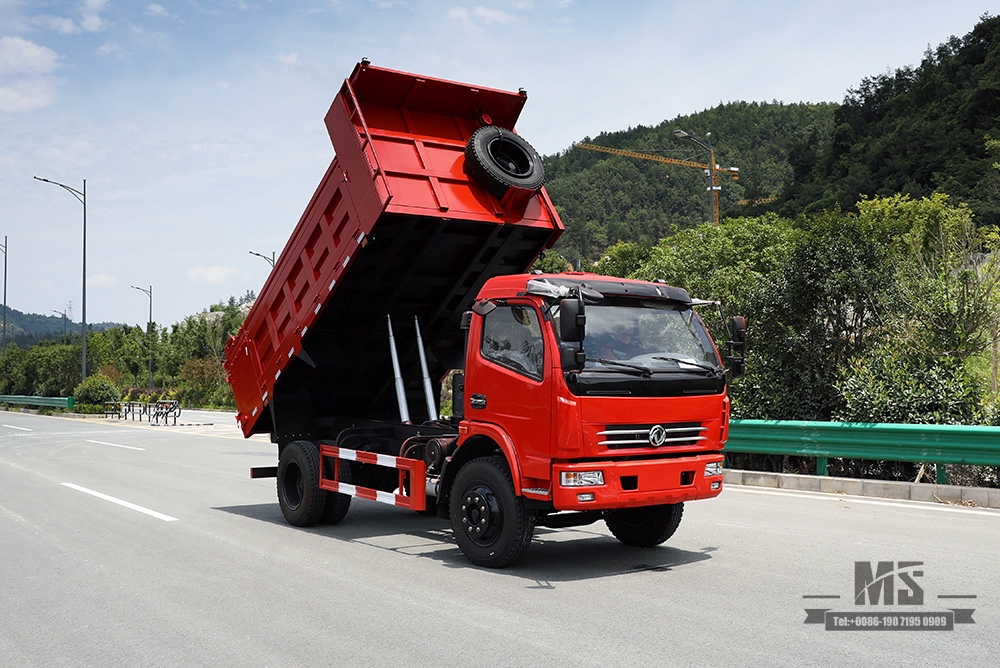 Dongfeng 4×2 160HP Caminhão Basculante Pequeno Caminhão Basculante_Esquerdo/Direito Caminhão Leve 5T Micro Caminhão de Linha Única_Export Fabricante de Conversão de Caminhão Especial