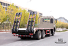 Caminhão escavador plano de quatro eixos Dongfeng_8 * 4 com escalador de cauda 7m6 caminhão plano_exportação de caminhões contêineres de armazenamento de logística especial