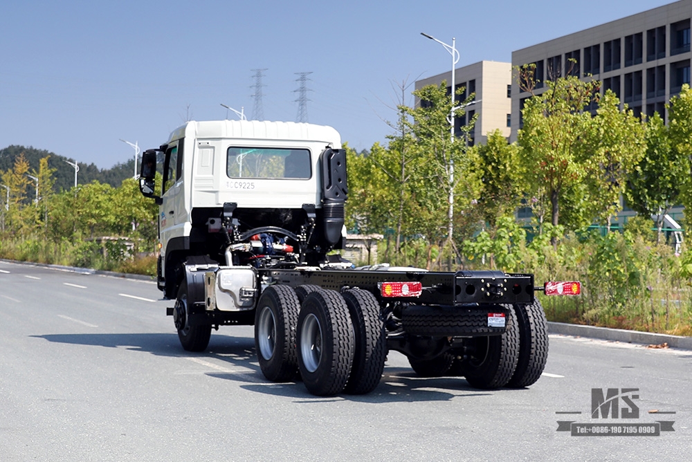 Chassi de veículo comercial pesado com tração em seis rodas de 350 HP_Dongfeng 6 × 6 Modificação de chassi de caminhão_Chassi de veículo especial Dongfeng