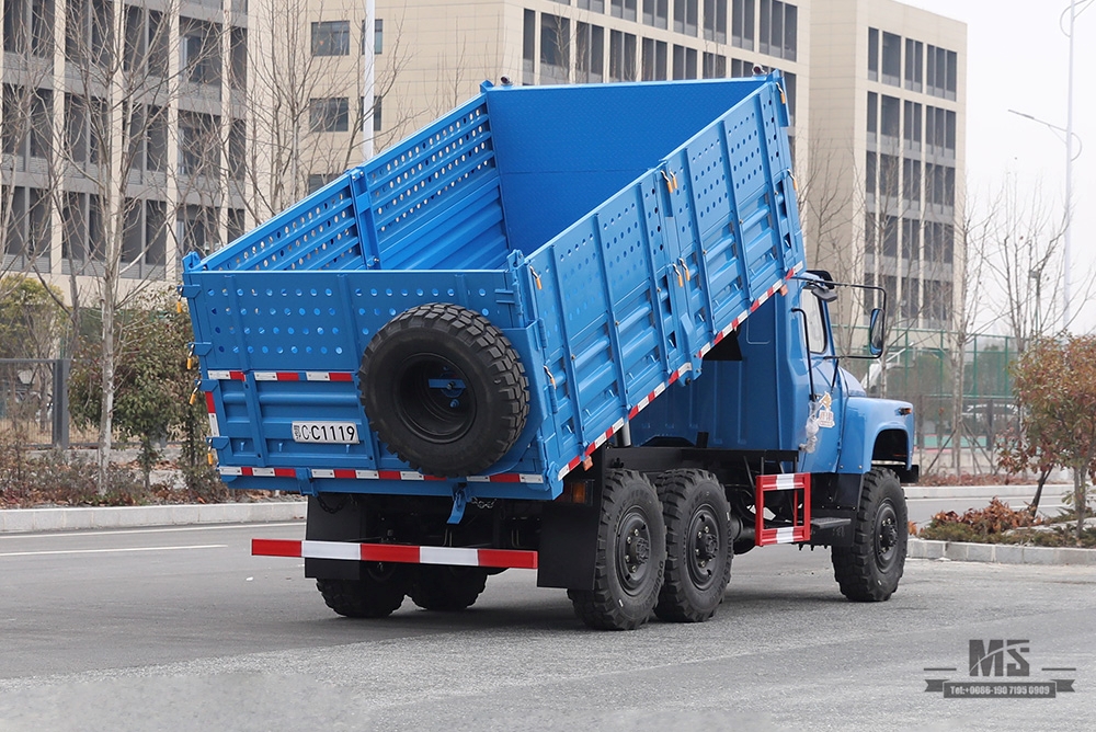 Caminhão basculante EQ2082 com tração nas seis rodas Dongfeng_170 hp EQ2082 caminhão basculante off-road_ 240 Veículo de transporte_6 × 6 caminhões pontiagudos 25Y veículo especial de exportação