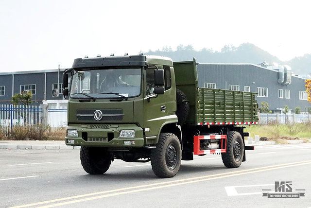 210 hp Dongfeng 4*4 Caminhão basculante off road_4×4 Off-road Flathead Row Half Truck_Dongfeng Veículo especial de exportação com tração nas quatro rodas