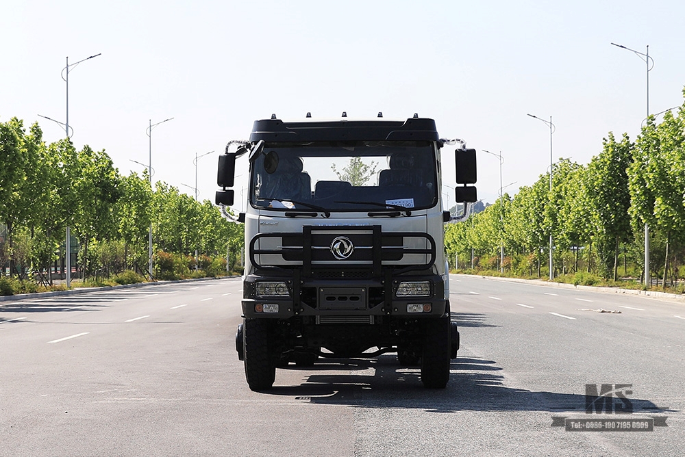 Chassi off-road com tração nas seis rodas Dongfeng 266 HP_6 × 6 Flathead Row Half Special Chassis_ Tração nas quatro rodas Chassi de caminhão de transporte de três eixos 7T / 13T / 13T_Exportação de veículo especial