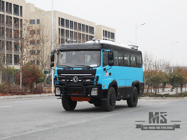 Dongfeng 4WD Ônibus de transporte rural de 21 lugares | Ônibus off-road do deserto | China.