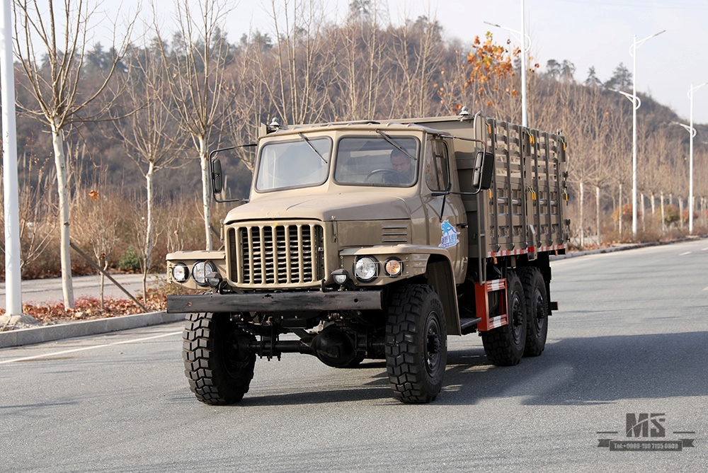 170hp EQ2082 Caminhão basculante com tração nas seis rodas_6 × 6 Dongfeng cabeça pontiaguda de fileira única Caminhão basculante Caminhões de mineração_Exportar veículo para fins especiais