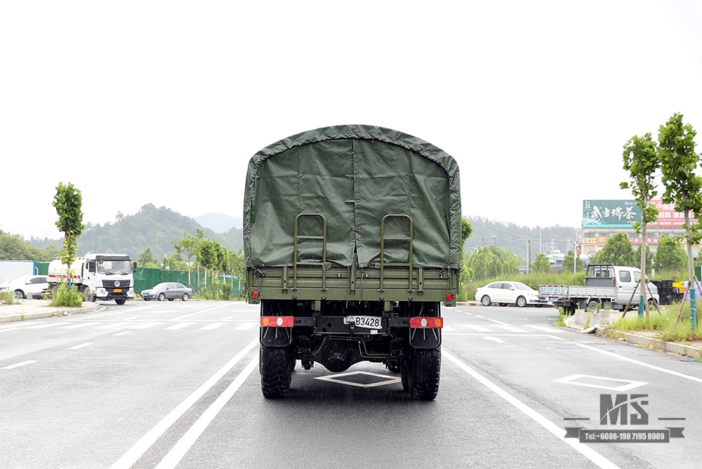 Dongfeng caminhão com tração de seis rodas para venda_6*6 exército verde cabeça chata fabricante de caminhão_dongfeng 6wd veículo especial de exportação