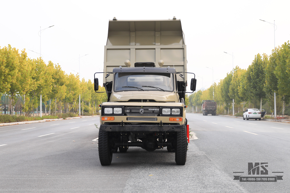 Caminhão basculante Dongfeng 4WD_170hp Caminhão off-road apontado com tração nas quatro rodas_4 * 4 Fabricante de caminhão para local de mineração Veículo especial de exportação