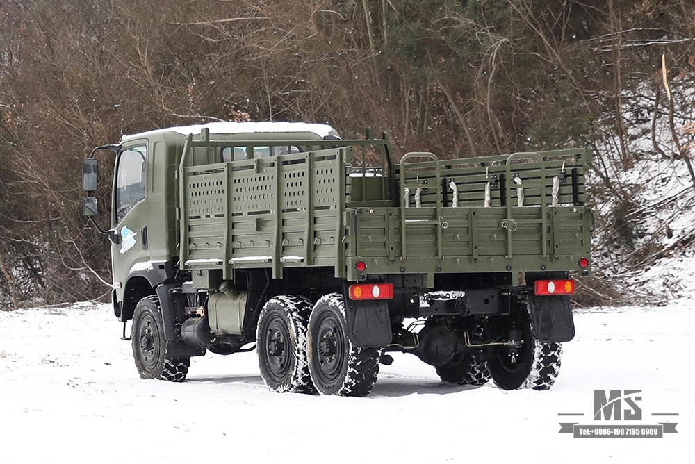 Dongfeng Six Wheel Drive EQ2082 Truck_All-Wheel Drive EQ2082 Cargo Truck_6x6 Dongfeng EQ240 Flathead Off-Road Truck para venda_6WD Exportar fábrica de fabricante de veículos especiais