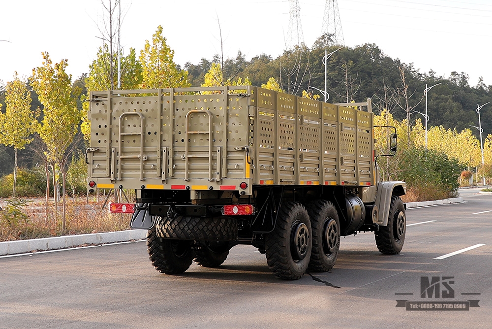 6 × 6 Dongfeng EQ2100 Truck_190hp Dongfeng Six wheel drive LongHead Single Row High Cargo Box Transporte Truck_AWD Caminhão especial de exportação