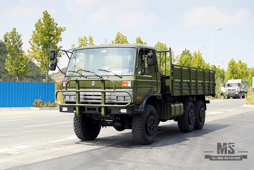 Caminhão off-road Dongfeng EQ2102G/246_6 × 6 190 HP 6WD Flathead 153 Chassis Caminhão de carga convertido Troop Carrier_Six wheel drive Classic Truck Export Special Purpose Vehicle 