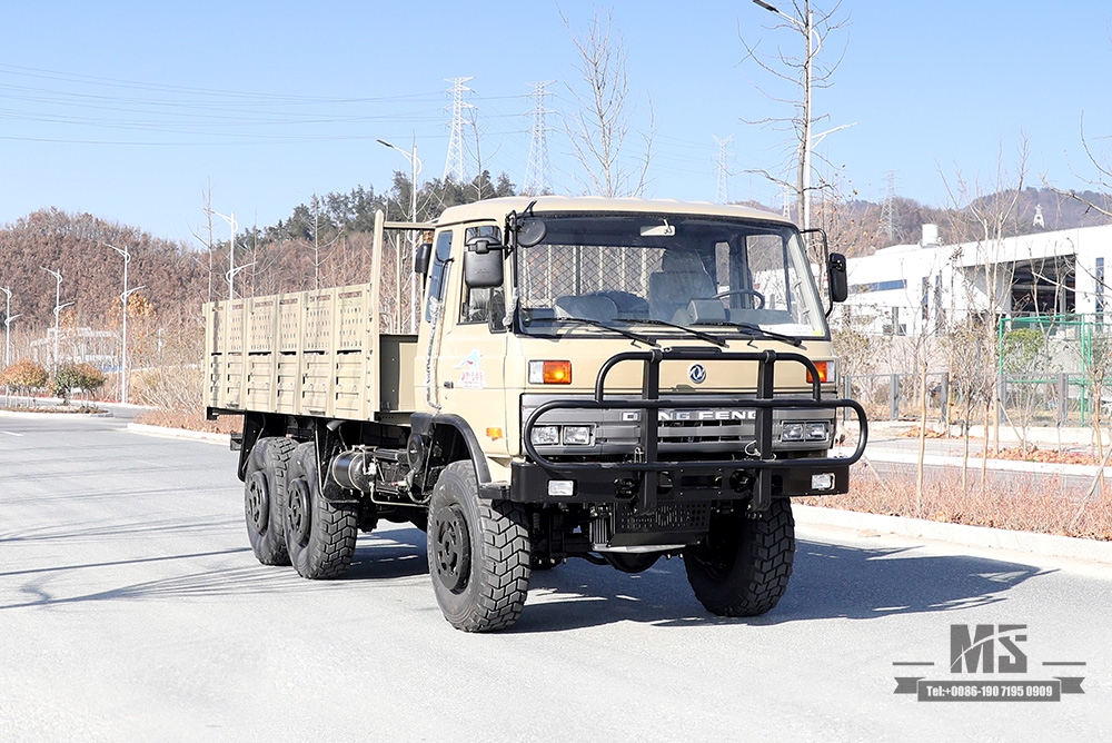 EQ2102 Dongfeng Caminhão fora de estrada com tração de seis rodas_ 6 × 6 Camel Grey One and a Half 153 Cab Transportation Truck_Dongfeng Classic AWD Truck Export Veículo para fins especiais