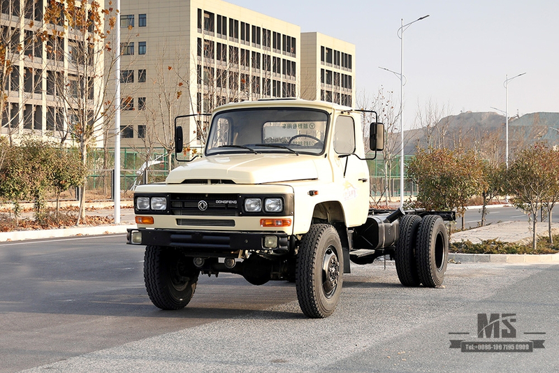 170hp Dongfeng Tração nas Quatro Rodas EQ1093 Chassis_EQ1093 Chassis de caminhão off-road pontiagudo Exportação de chassi de veículo especial_4 * 4 Fabricante de modificação de chassi de caminhão