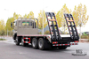 Caminhão escavador plano de quatro eixos Dongfeng_8 * 4 com escalador de cauda 7m6 caminhão plano_exportação de caminhões contêineres de armazenamento de logística especial