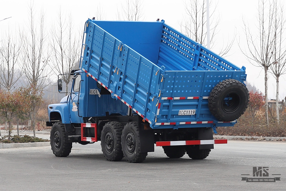 Caminhão basculante EQ2082 com tração nas seis rodas Dongfeng_170 hp EQ2082 caminhão basculante off-road_ 240 Veículo de transporte_6 × 6 caminhões pontiagudos 25Y veículo especial de exportação