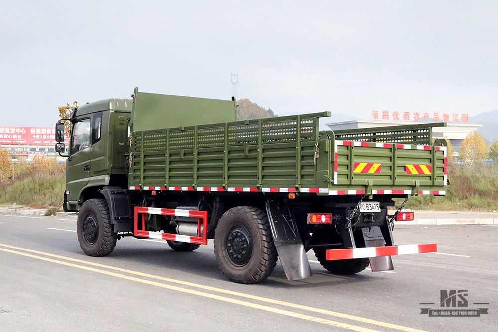 210 hp Dongfeng 4*4 Caminhão basculante off road_4×4 Off-road Flathead Row Half Truck_Dongfeng Veículo especial de exportação com tração nas quatro rodas