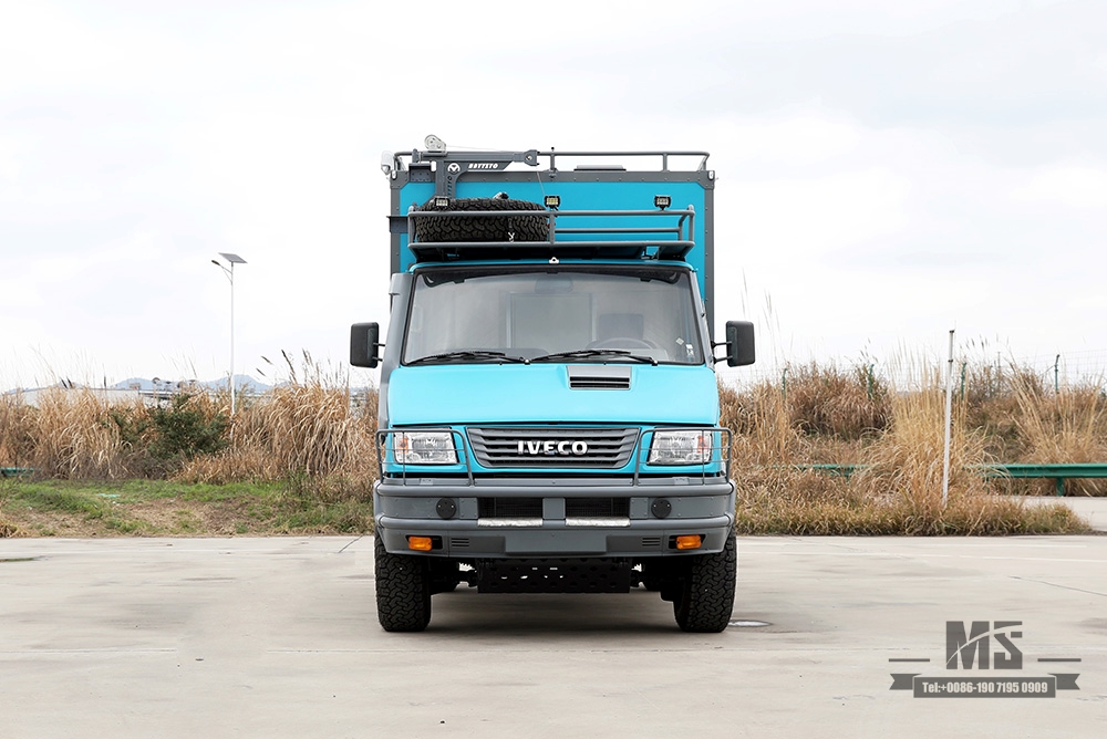 Iveco RV Veículo de escritório móvel com tração nas quatro rodas_4WD Caravana de turismo off-road para venda_4 * 4 Escritório ao ar livre Veículo especial de exportação de RV personalizado 