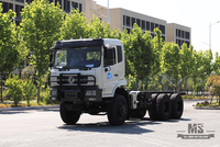 Chassi off-road com tração nas seis rodas Dongfeng 266 HP_6 × 6 Flathead Row Half Special Chassis_ Tração nas quatro rodas Chassi de caminhão de transporte de três eixos 7T / 13T / 13T_Exportação de veículo especial