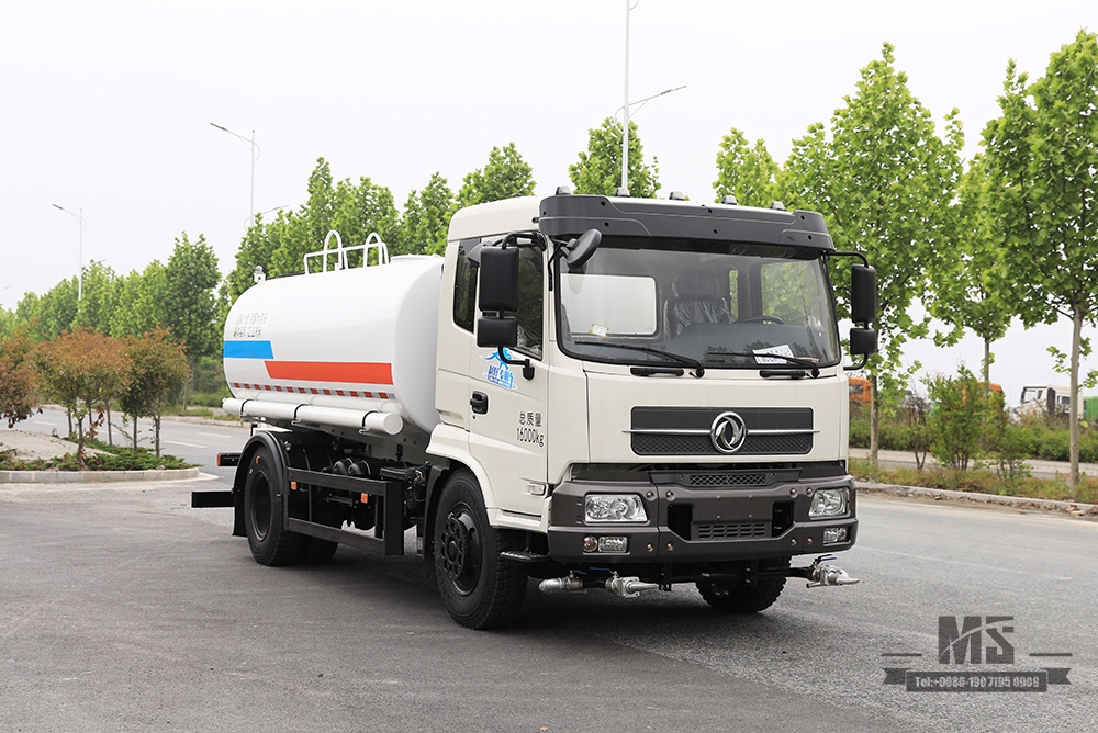 210 HP Dongfeng 4 * 2 Caminhão de aspersão de greening _ Caminhão de aspersão de água de cabeça plana Dongfeng Veículo comercial_ Caminhão-tanque de água Dongfeng para venda_ Caminhão especial de exportação